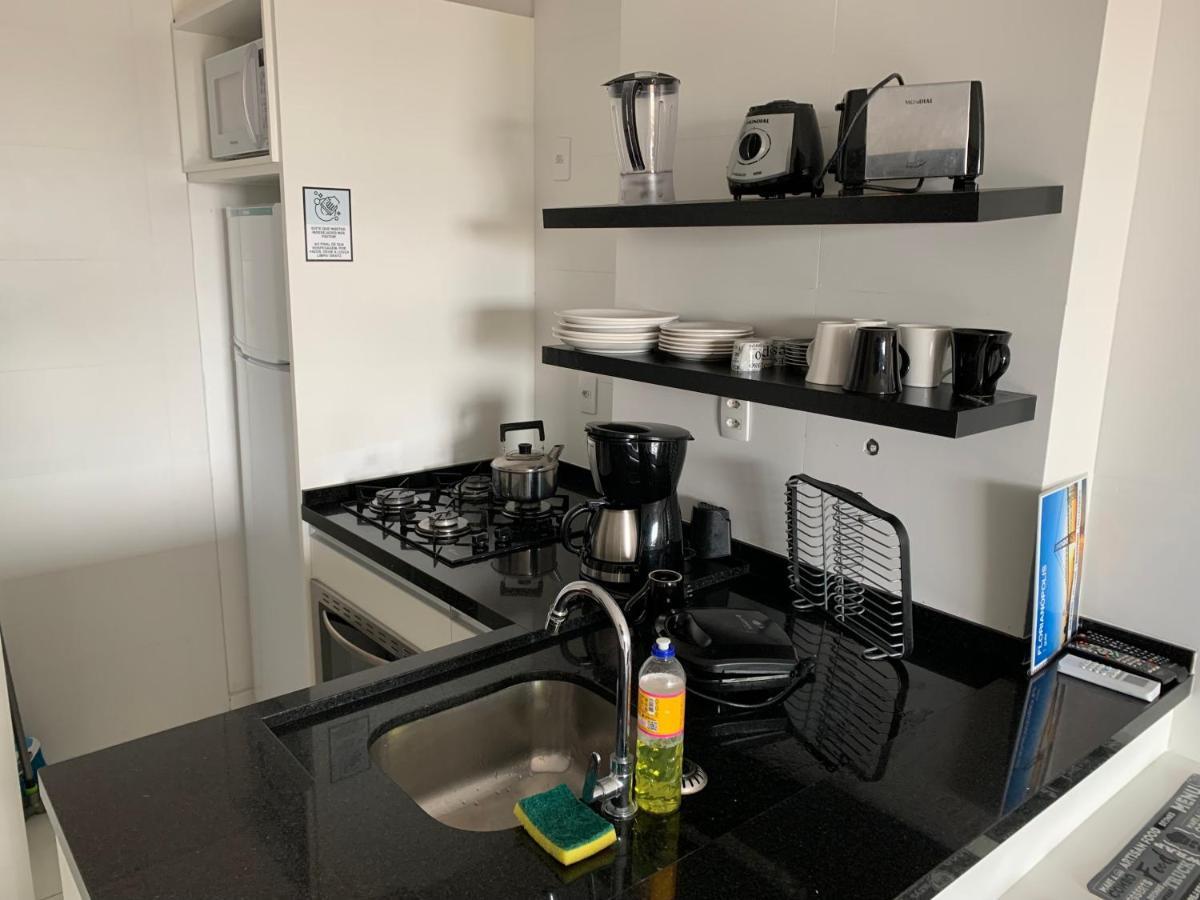 Apartamento Com Vista Do Mar Em Residencial Com Piscina Florianópolis Eksteriør billede