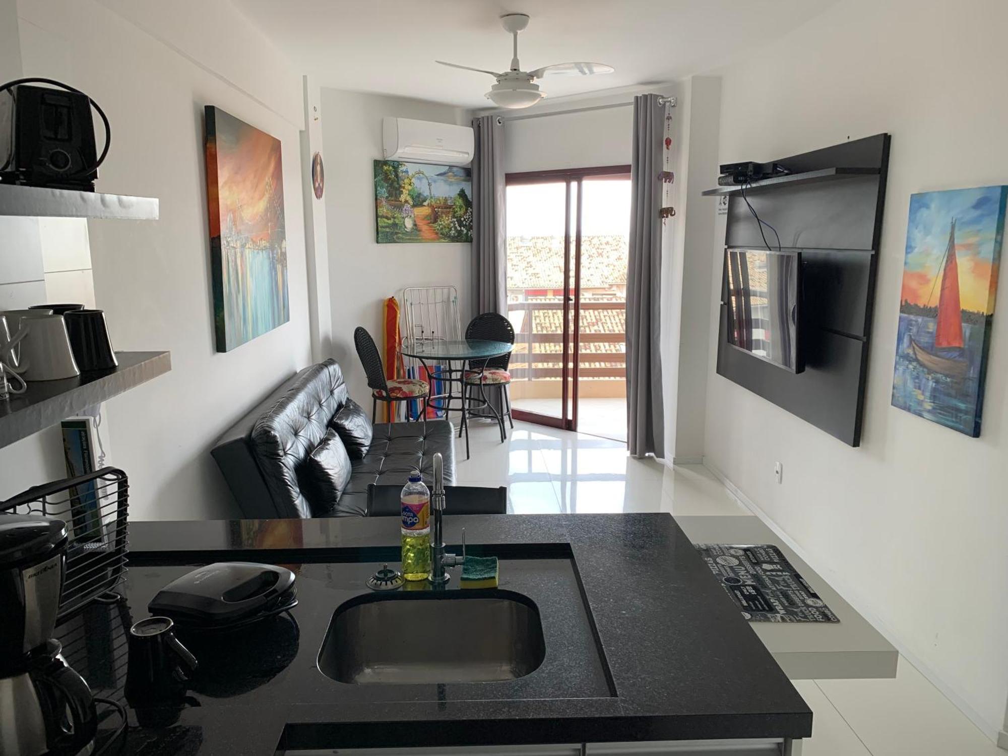 Apartamento Com Vista Do Mar Em Residencial Com Piscina Florianópolis Eksteriør billede