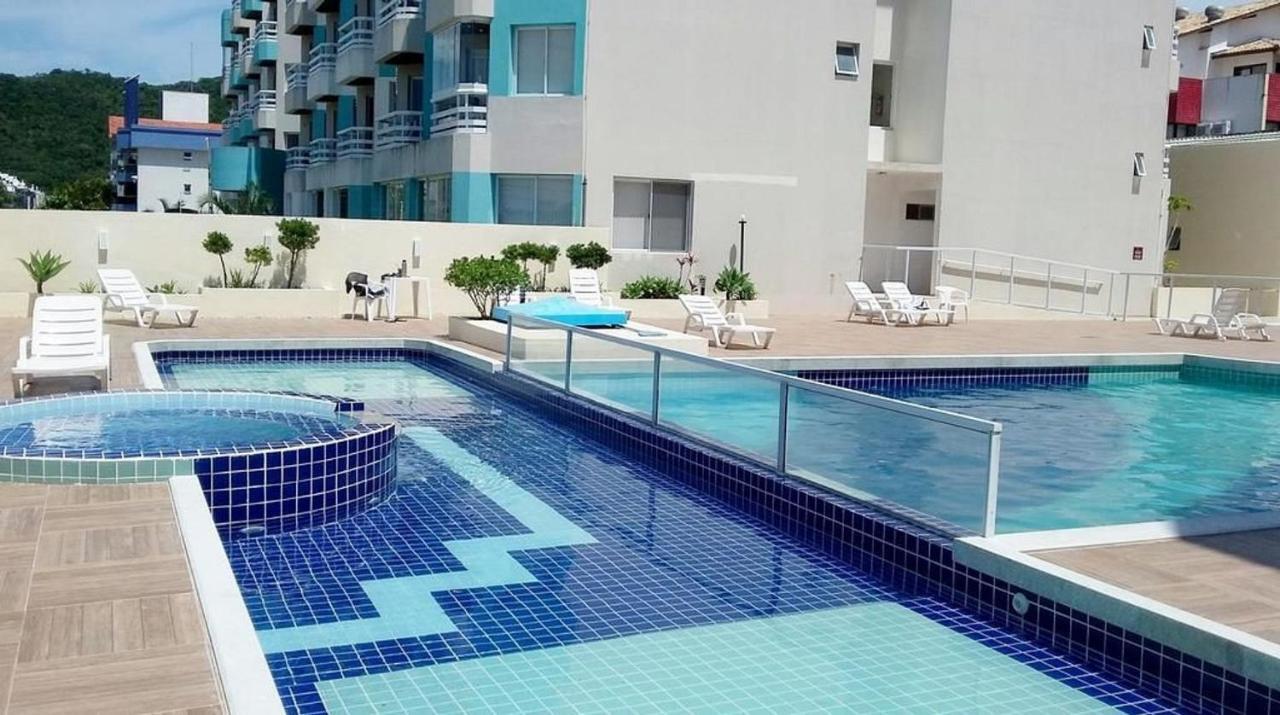 Apartamento Com Vista Do Mar Em Residencial Com Piscina Florianópolis Eksteriør billede