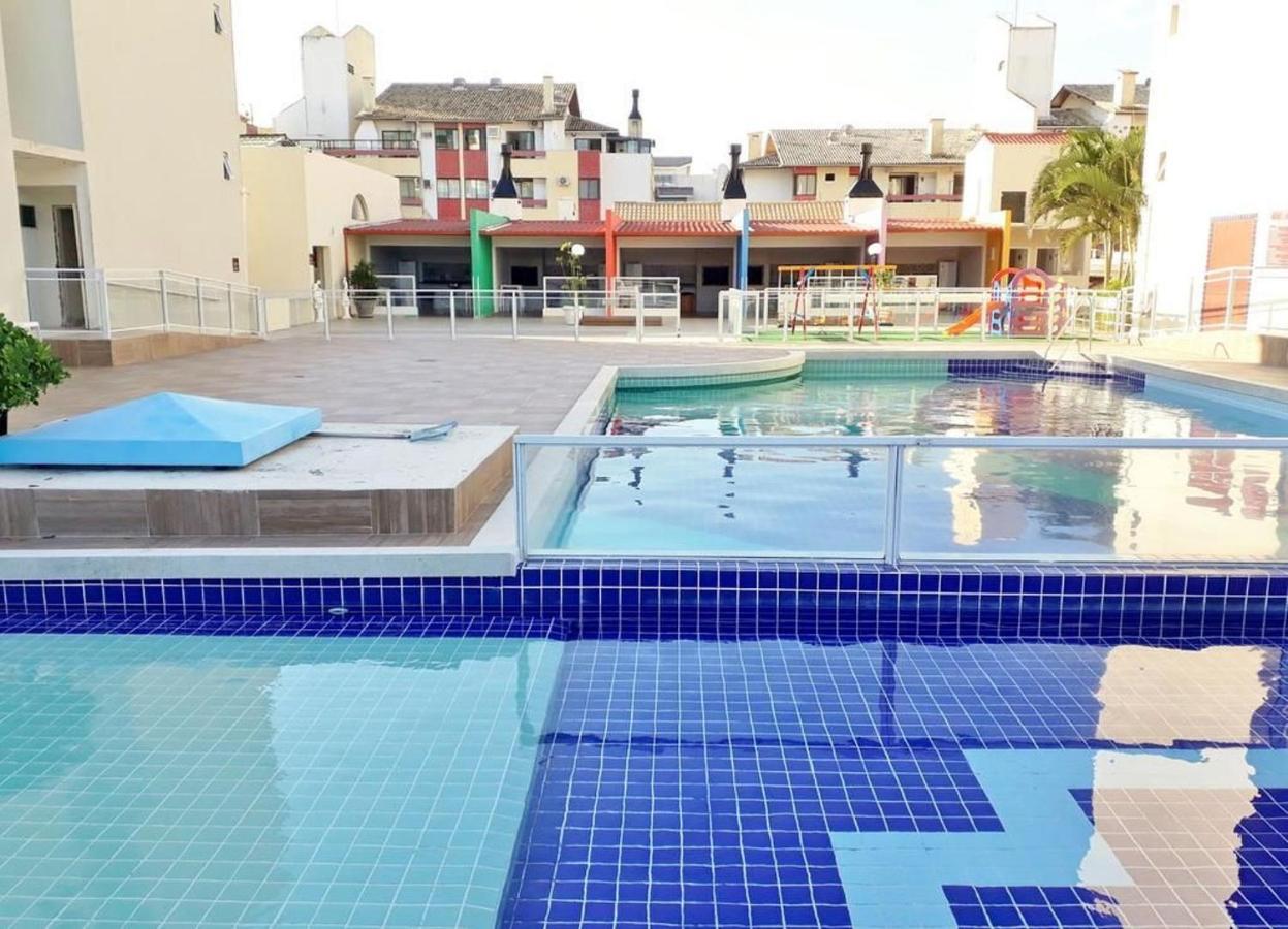 Apartamento Com Vista Do Mar Em Residencial Com Piscina Florianópolis Eksteriør billede